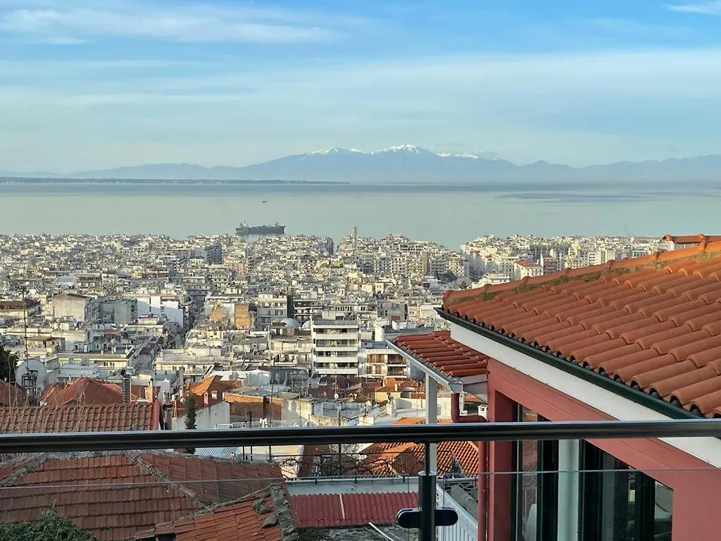 塞萨洛尼基Stunning City View Apt & Parking Space At Old Town公寓 塞萨洛尼基